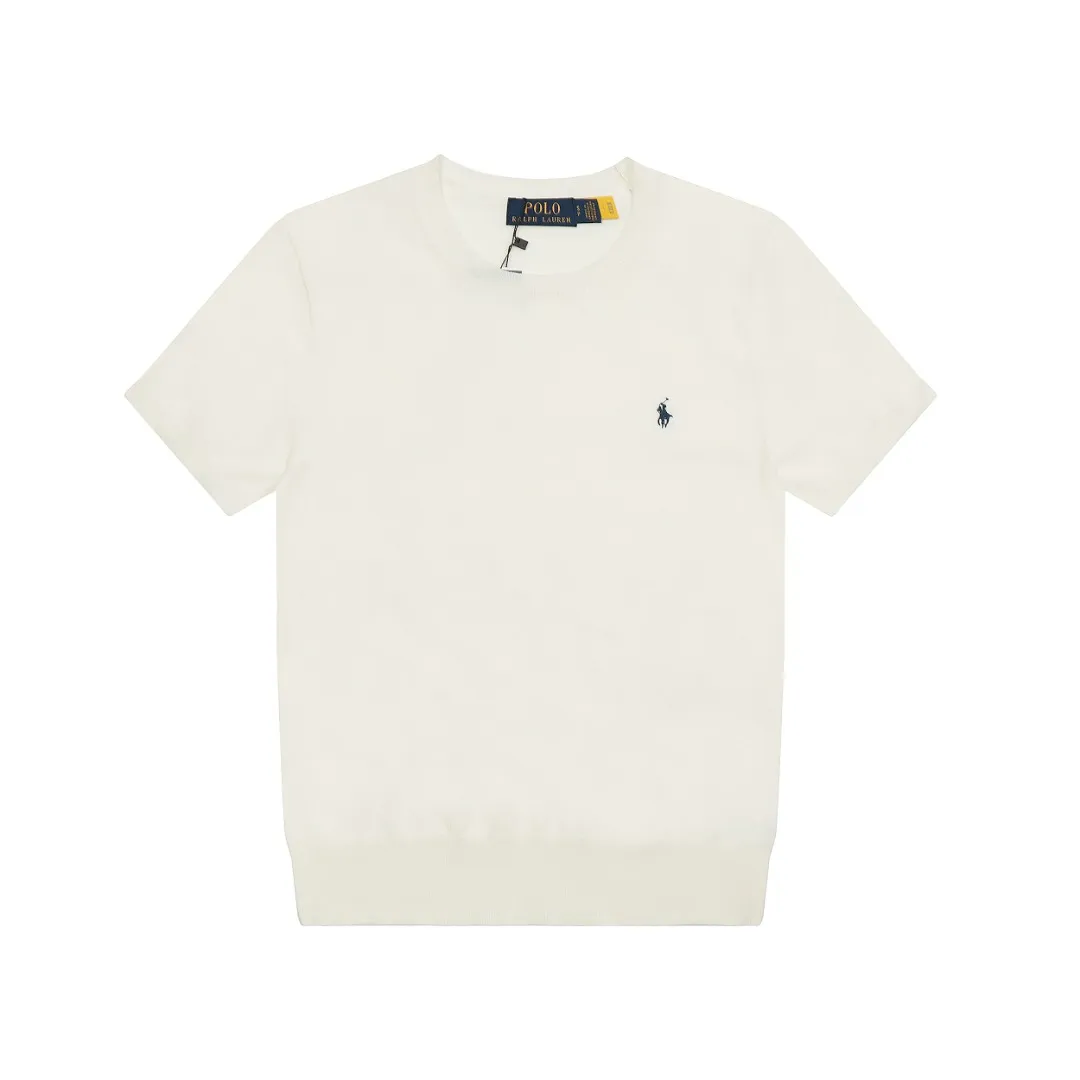 🅿️156 "Top quality" Style number: DS008# (not off the shelves all year round) [Ralph Lauren round neck solid color pony embroidered logo knitted short sleeves] ✅Ralph Lauren classic basic versatile knitted short sleeves for all seasons ✅Main supplier platform live broadcast Wholesale entity Replenish if out of stock Not off the shelf ✅ZP quality 1:1 version Scan the code to enter the GF website Counter quality ✅Detailed quality is the only one in Guangzhou Imported quality cotton yarn, focusing on high-end, cost-effective, good quality needless to say ✅The version is restored to the original version, loose, comfortable and stress-free, simple is high-end, classic is timeless ✅The upper body is simple and easy to match, a must-have for goddess ootd. Good-looking clothes are never picky. A must-have in the goddess' wardrobe. Size: S-XL Color: Army green, off-white, black, light pink, khaki, navy, light blue, mint green